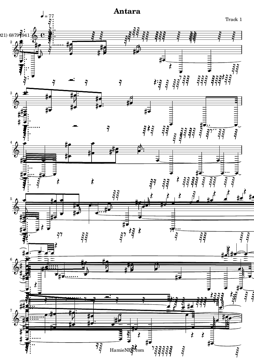 Antara Sheet Music - Antara Score • Hamienet.com