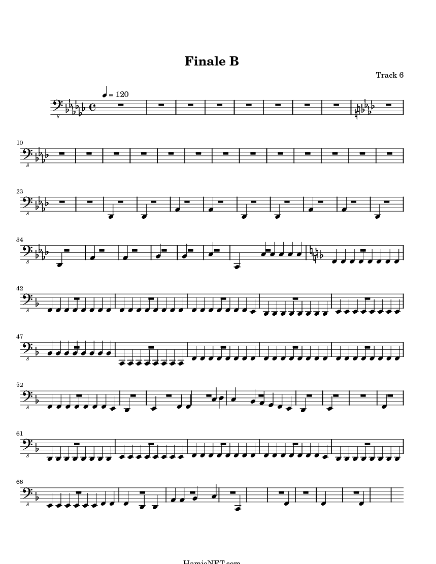 Finale B Sheet Music - Finale B Score • HamieNET.com