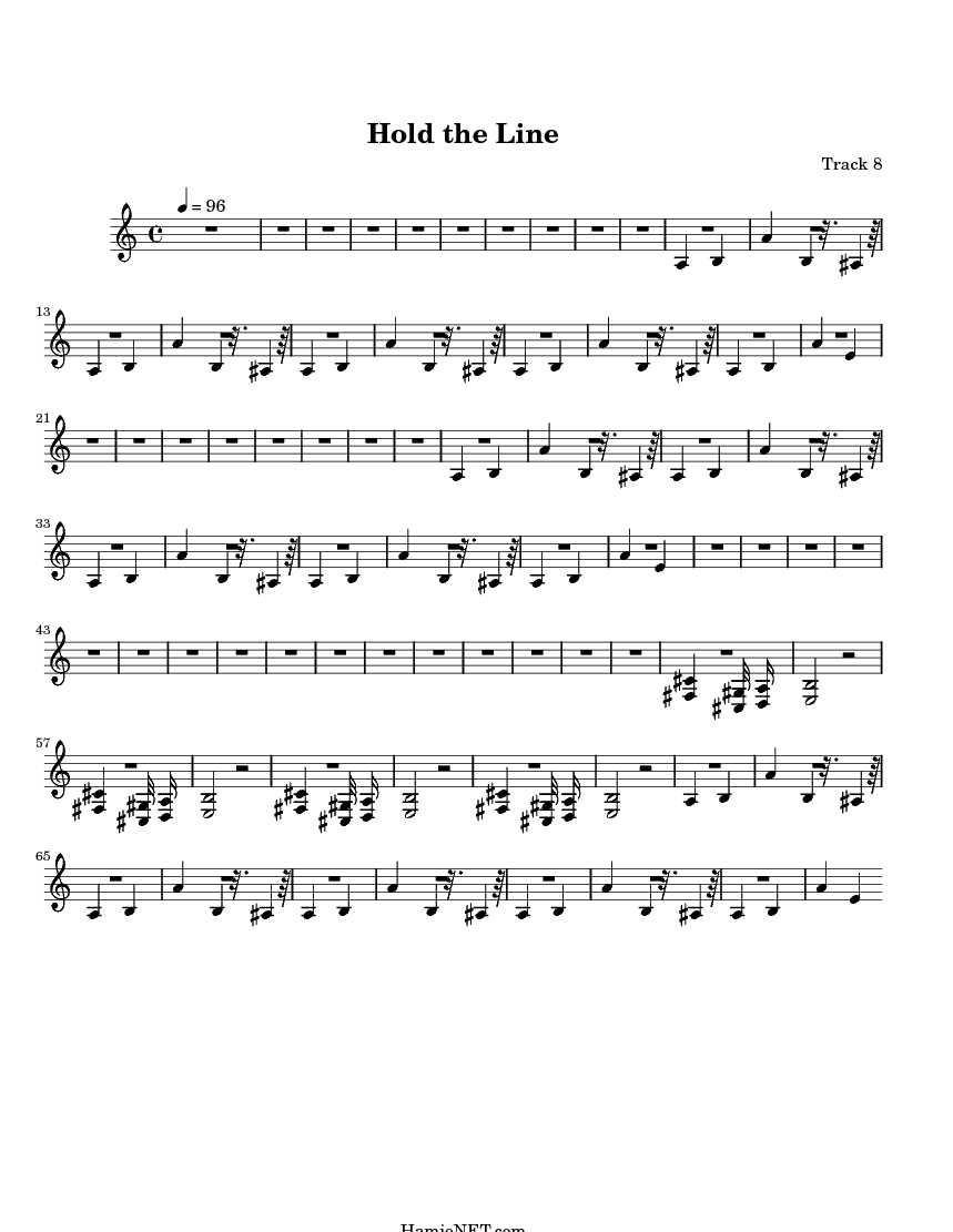 hold the line guitar tab