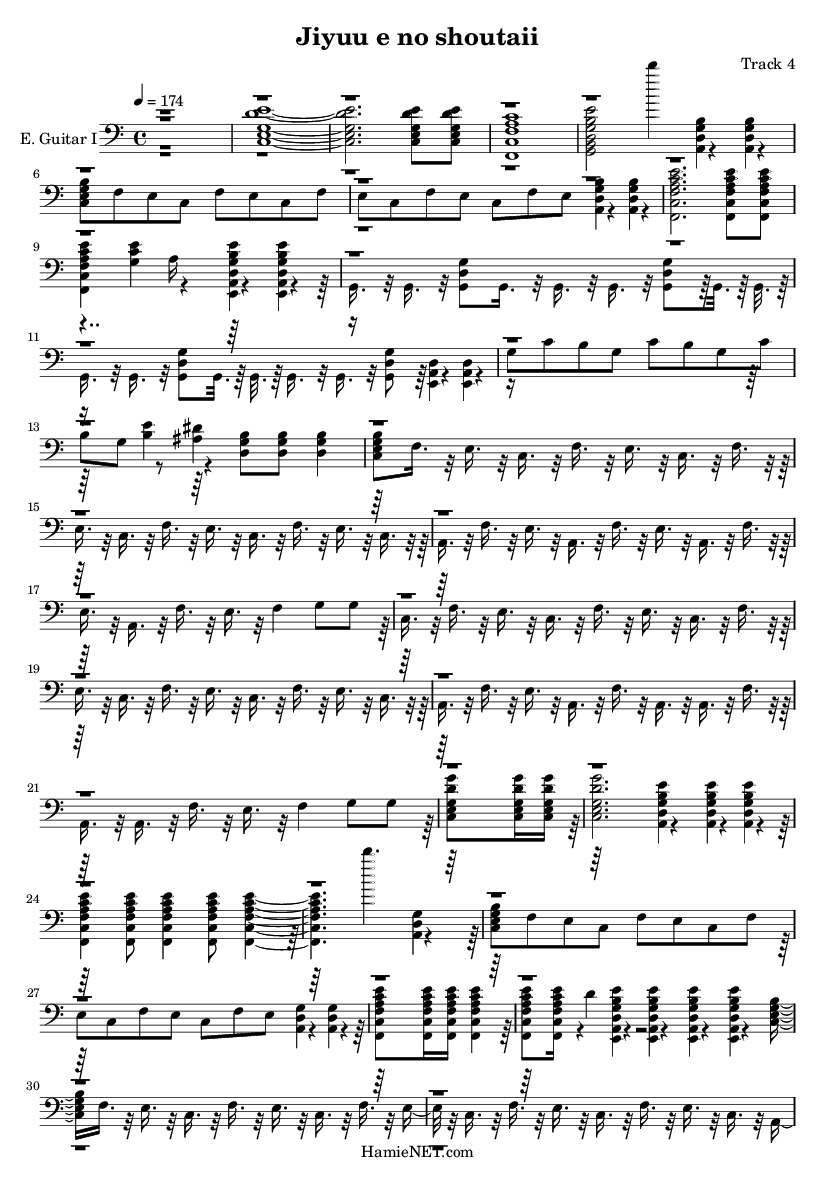 Jiyuu e no shoutaii Sheet Music - Jiyuu e no shoutaii Score • HamieNET.com