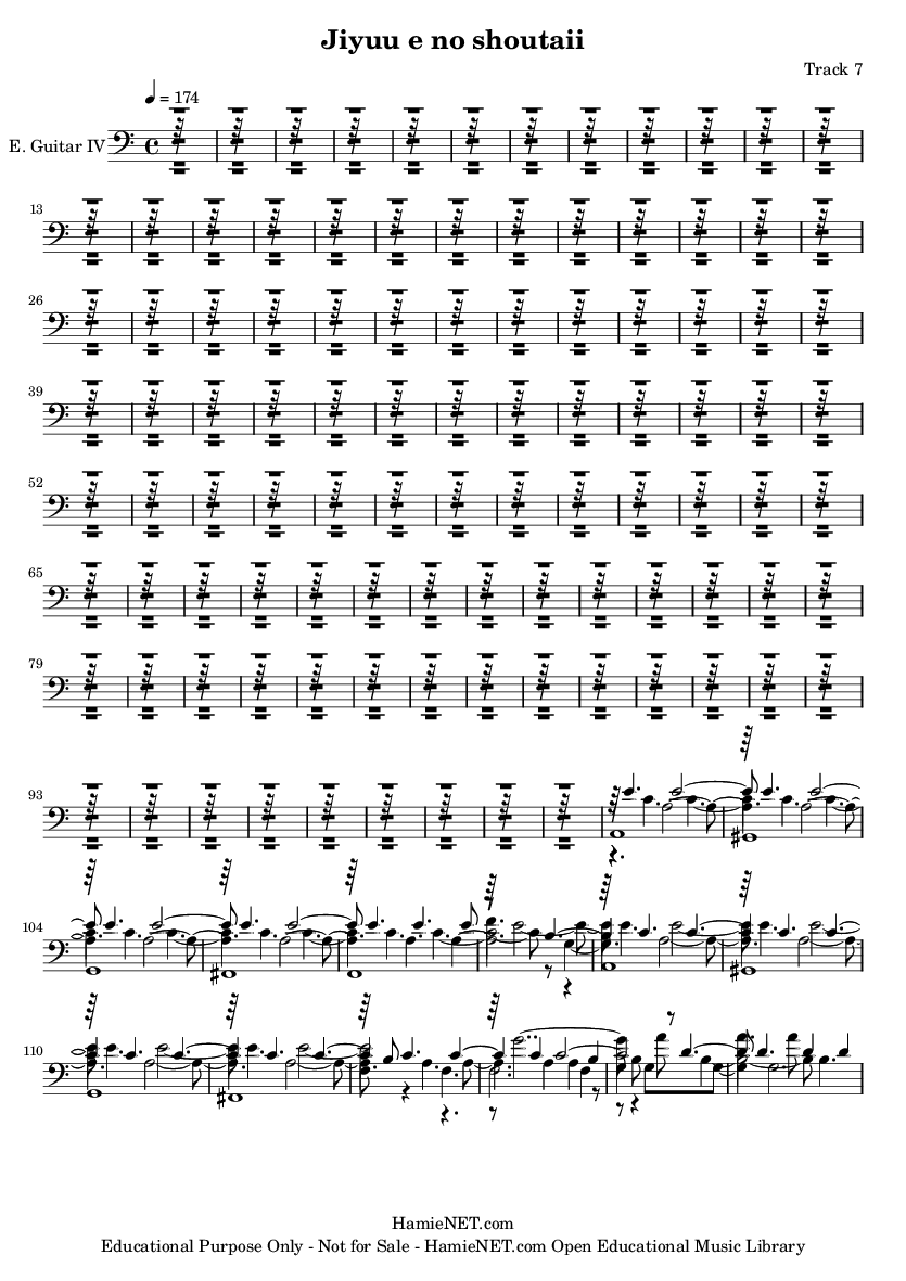 Jiyuu e no shoutaii Sheet Music - Jiyuu e no shoutaii Score • HamieNET.com