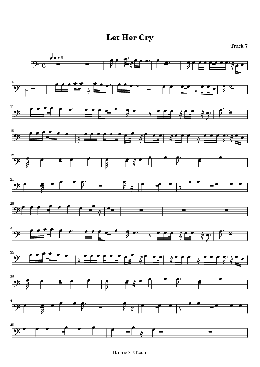 All i could do was cry sheet music