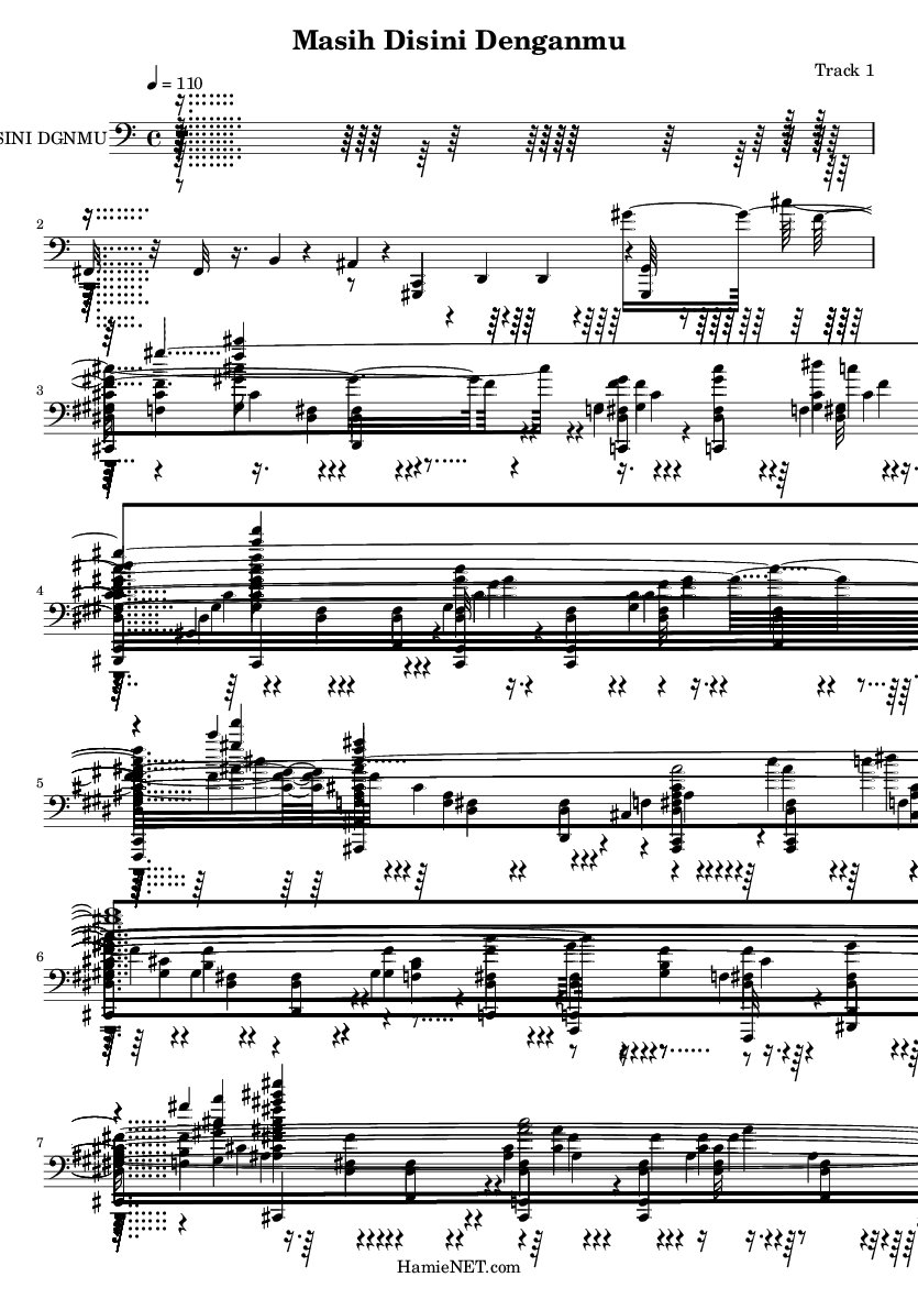 Masih Disini Denganmu Sheet Music - Masih Disini Denganmu Score