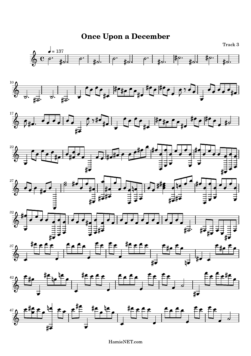 once upon a december sheet music violin