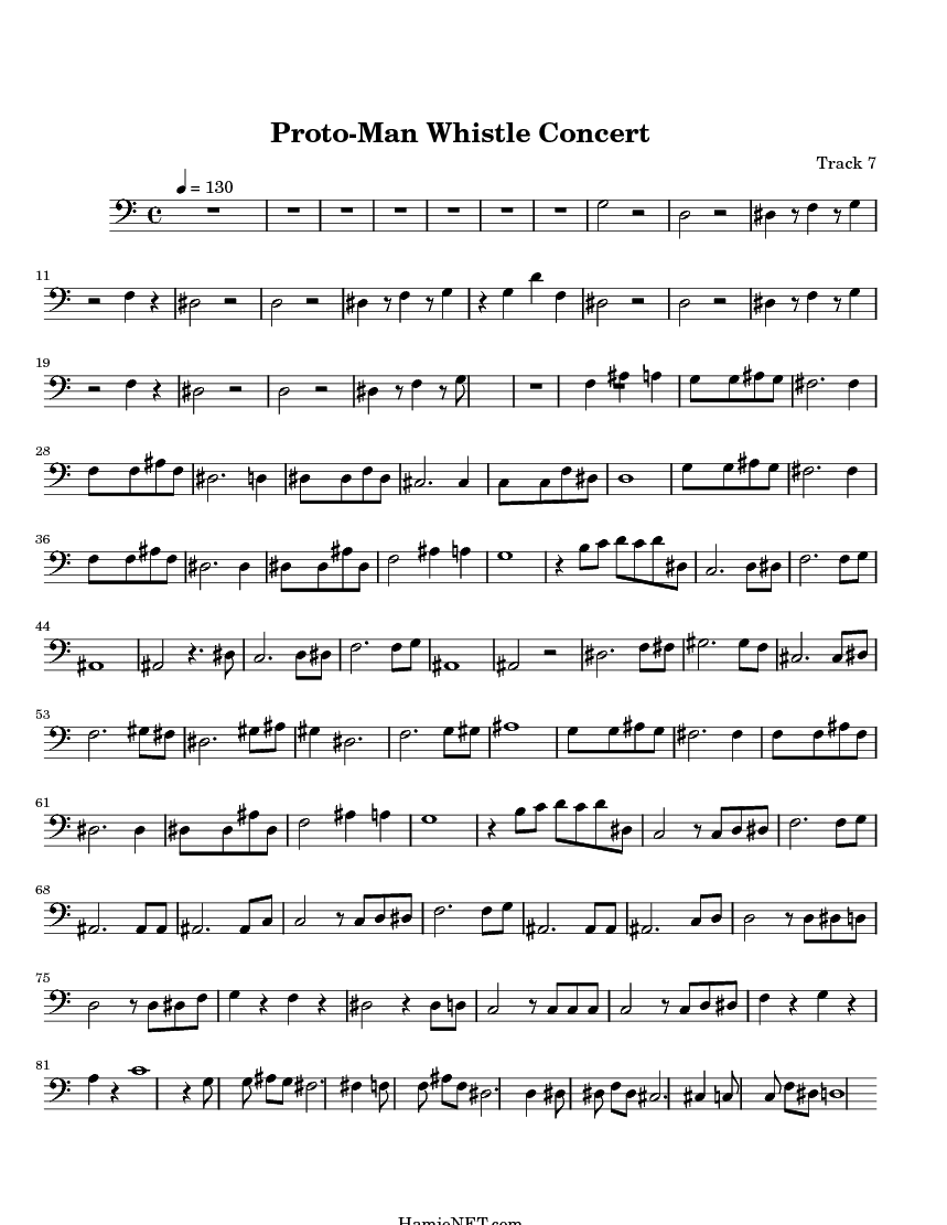 Proto Man Whistle Concert Sheet Music Proto Man Whistle Concert Score Hamienet Com