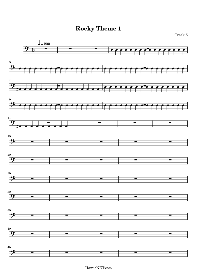 rocky theme song on trumpet sheet music