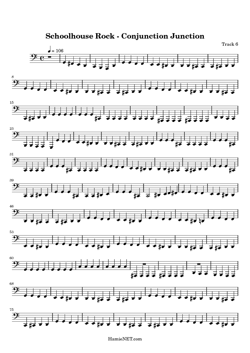 Schoolhouse Rock Conjunction Junction Sheet Music Schoolhouse Rock 