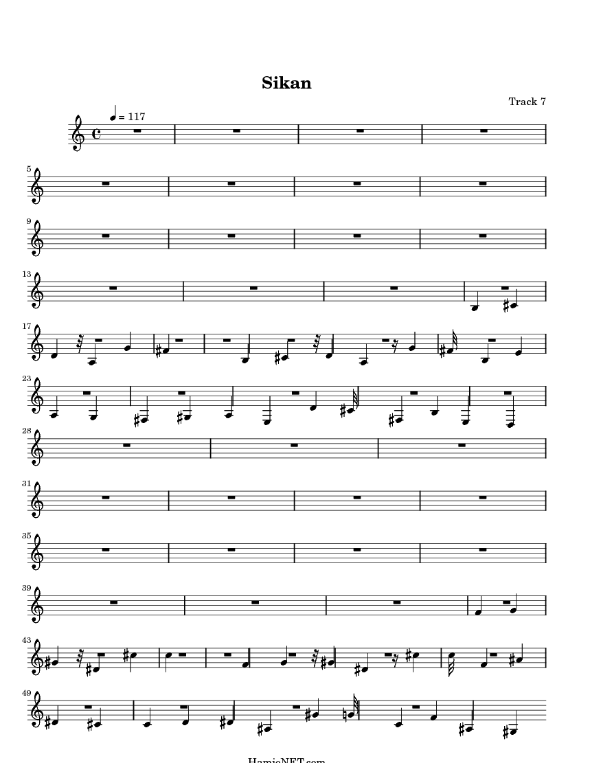 Sikan Sheet Music Sikan Score HamieNET