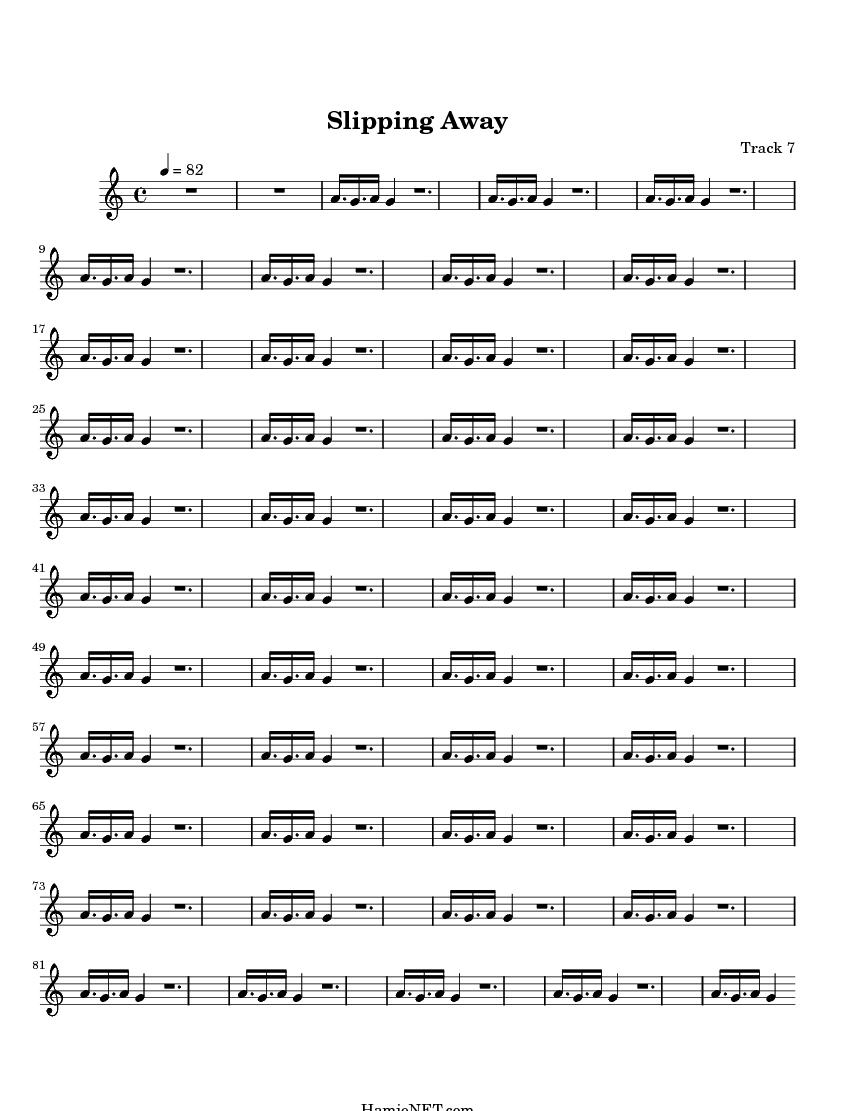 Slipping Away Sheet Music Slipping Away Score •