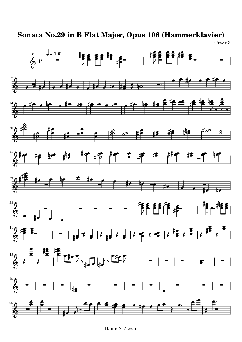 Sonata No.29 In B Flat Major, Opus 106 (Hammerklavier) Sheet Music ...