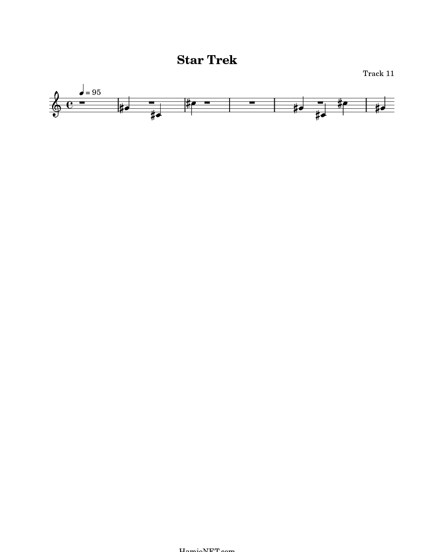 Star Trek Sheet Music Star Trek Score Hamienet