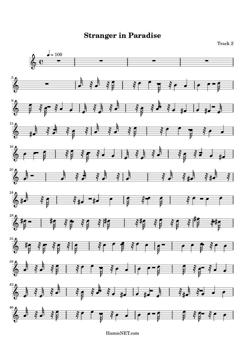 Stranger in Paradise Sheet Music - Stranger in Paradise Score ...