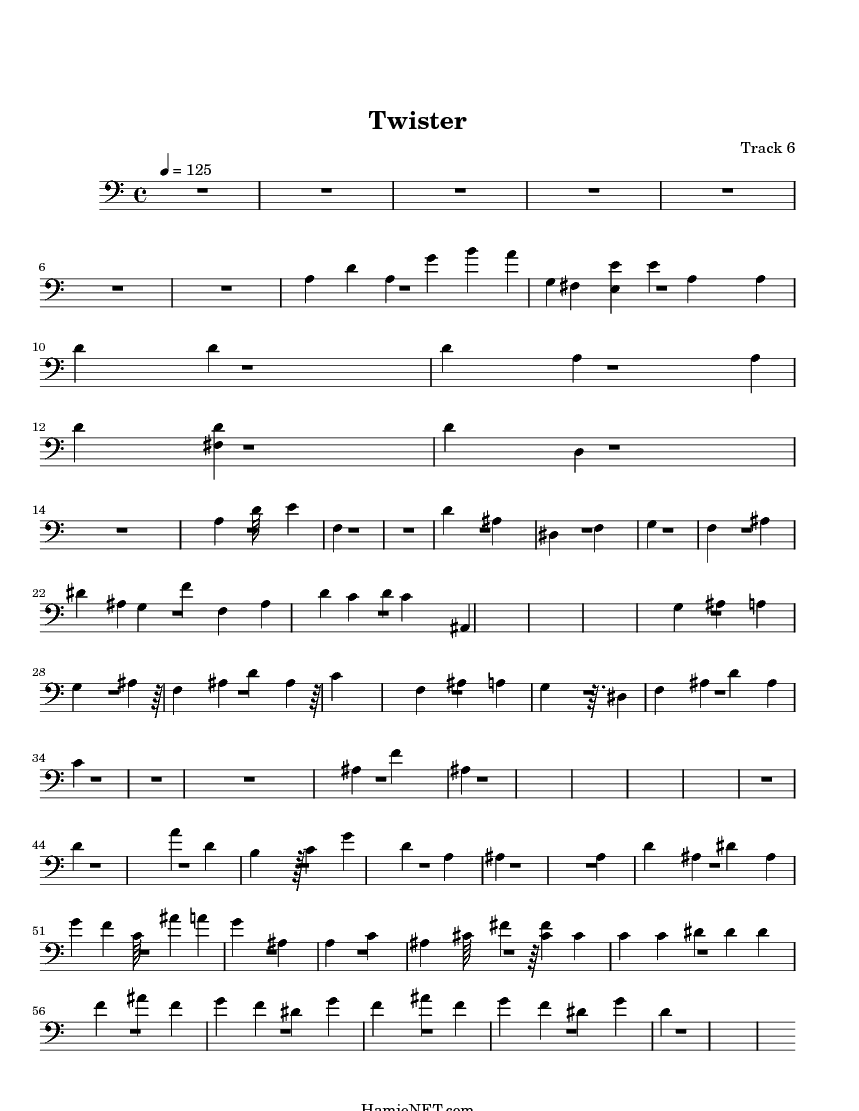 Twister Sheet Music Twister Score •