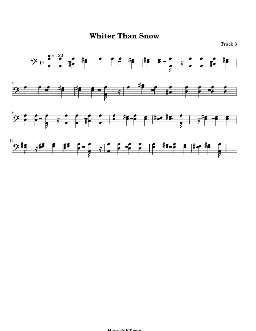 Whiter Than Snow Sheet Music - Whiter Than Snow Score • HamieNET.com