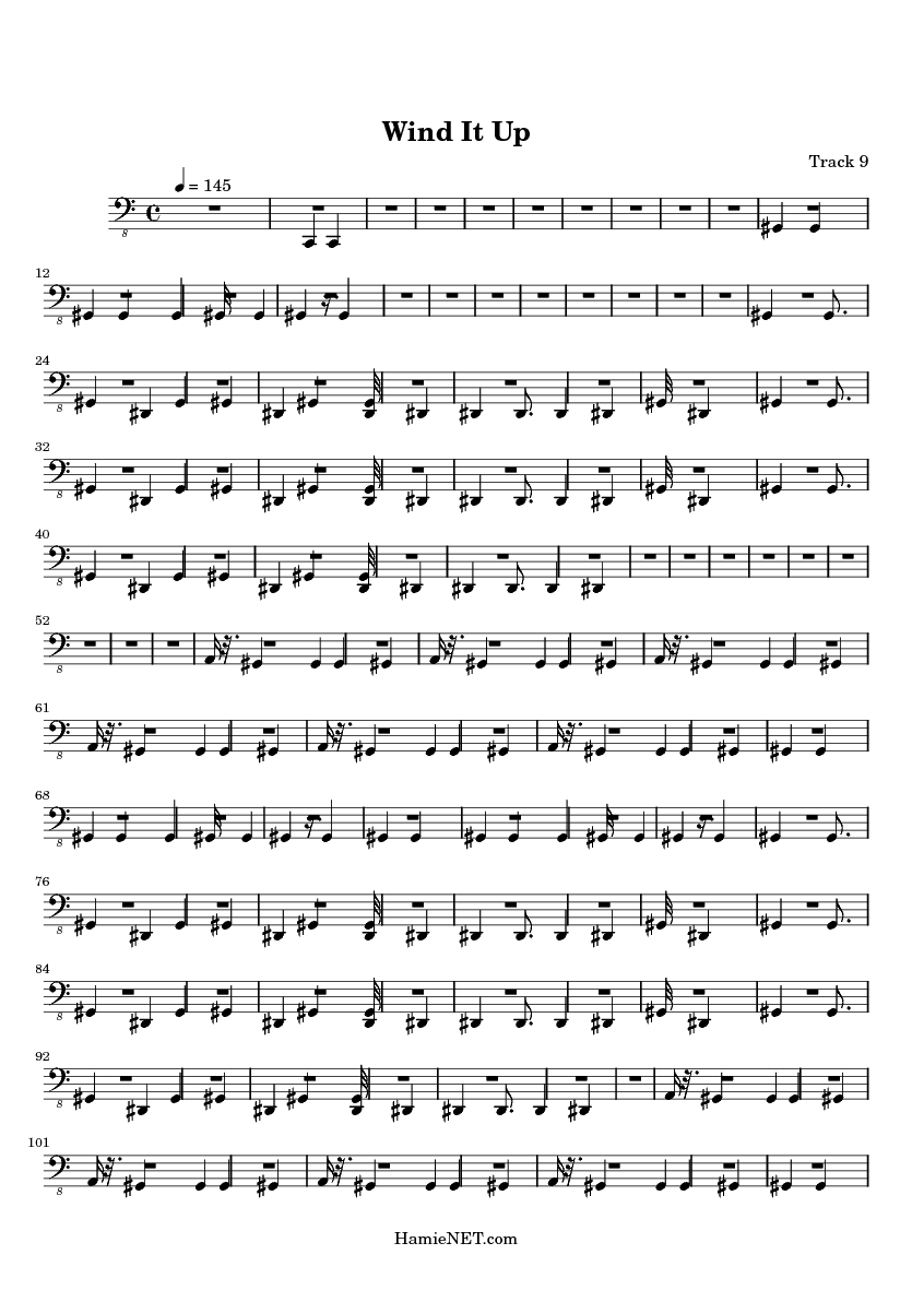 Wind It Up Sheet Music Wind It Up Score • 1446