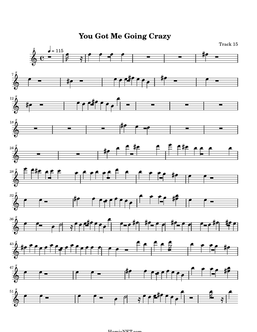 You Got Me Going Crazy Sheet Music You Got Me Going Crazy Score
